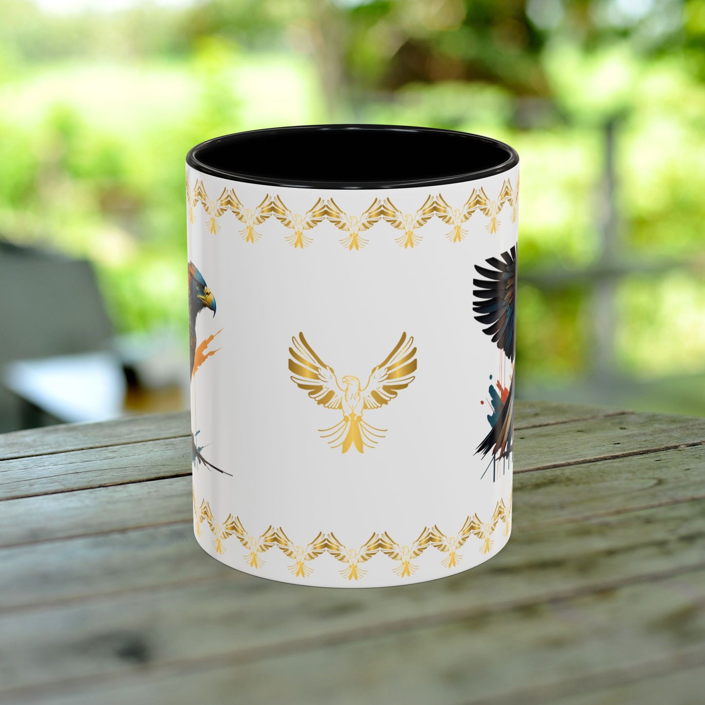 Soaring Eagle Triumph Mug featuring strength, empowerment, and mental health support for resilience.