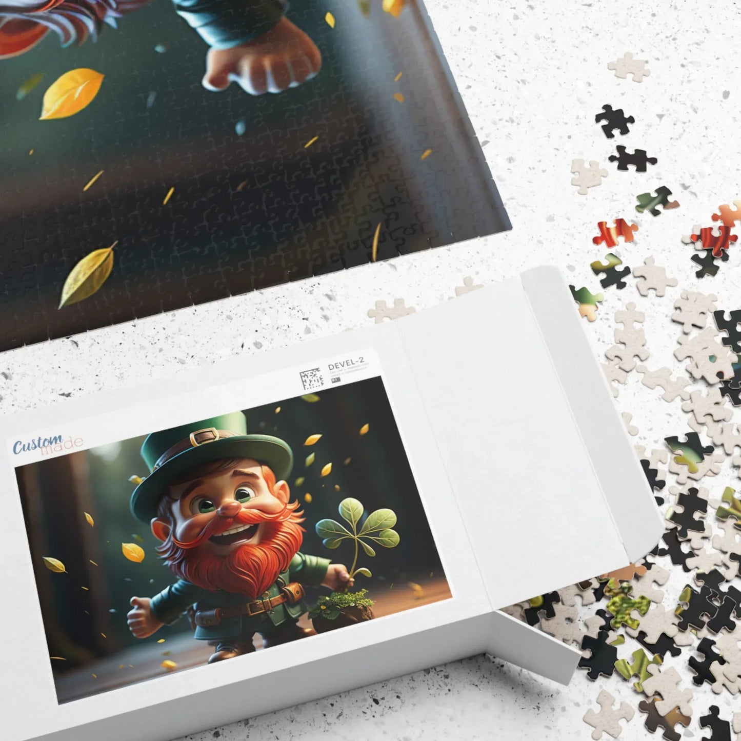Shop our premium leprechaun glee st patricks day mental health puzzle from MySisterIsASurvivor.