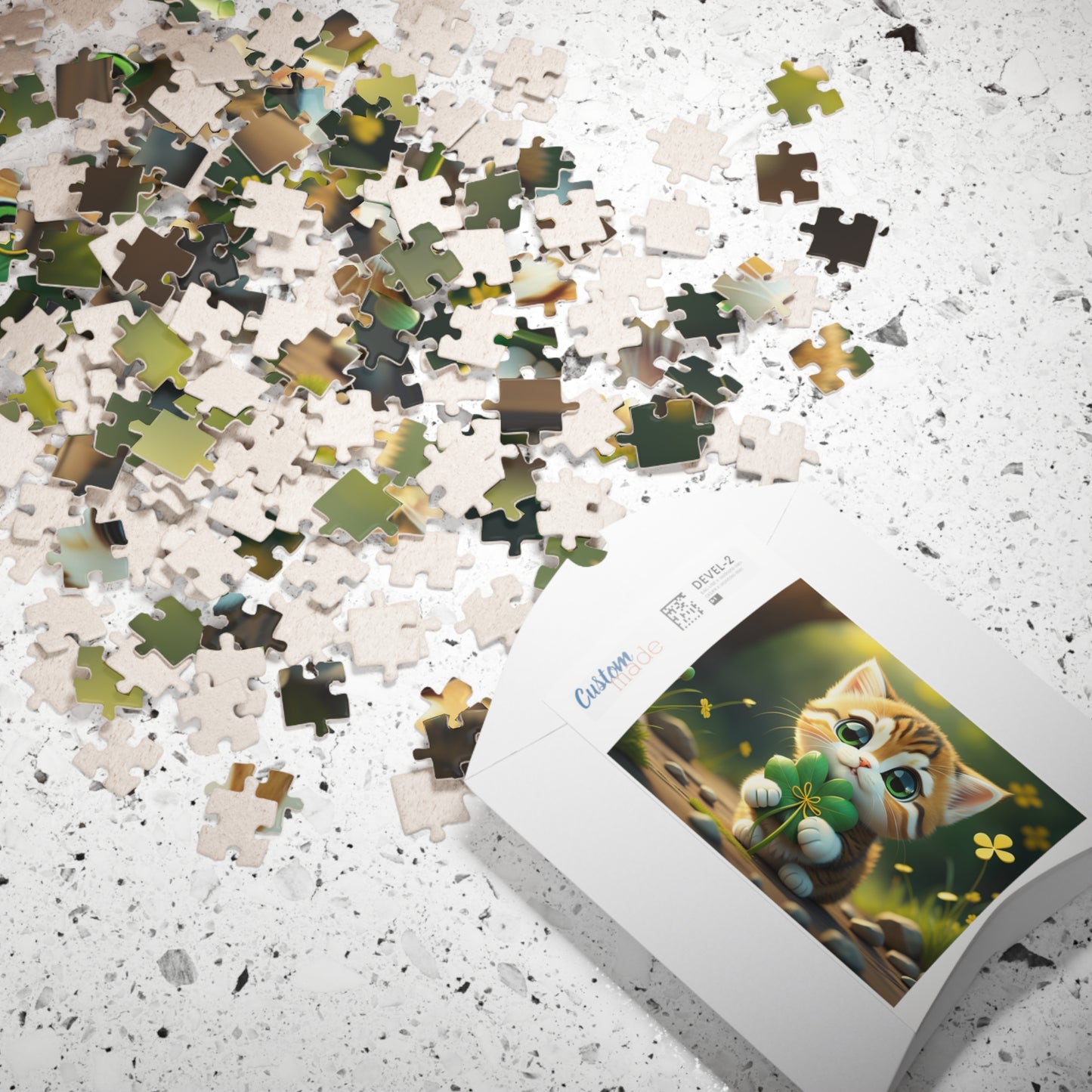 Tranquil Treasures with Tiny Whiskers - St. Patrick's Day Mental Health Puzzle