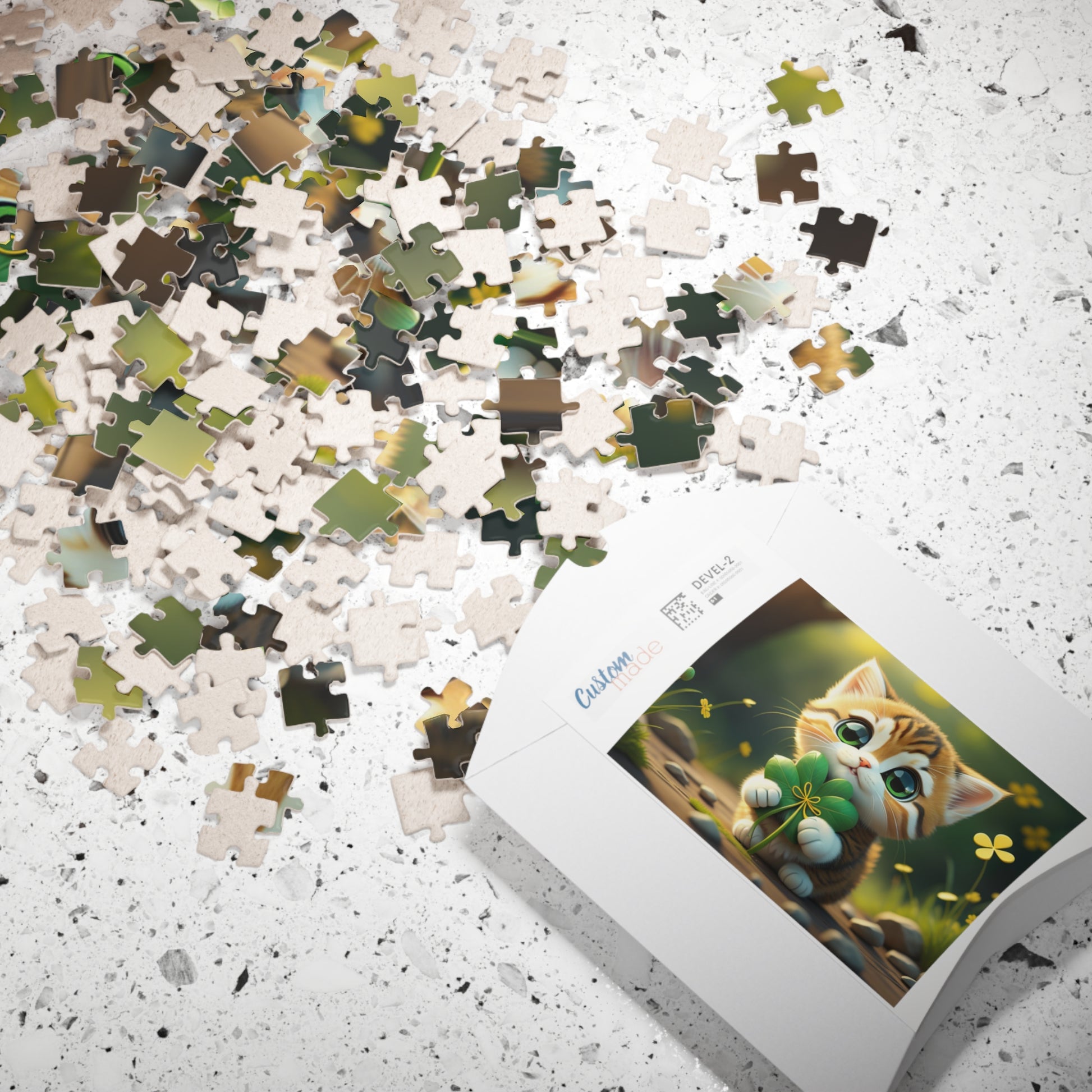 Tranquil Treasures with Tiny Whiskers - St. Patrick's Day Mental Health Puzzle