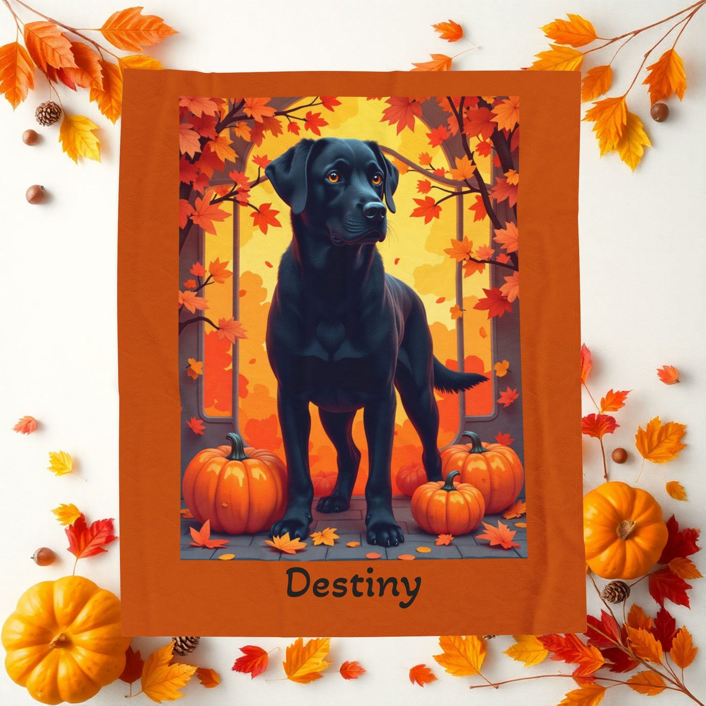 Black Labrador Retriever velveteen plush blanket, custom dog throw for lab parents and pet lovers - MySisterIsASurvivor