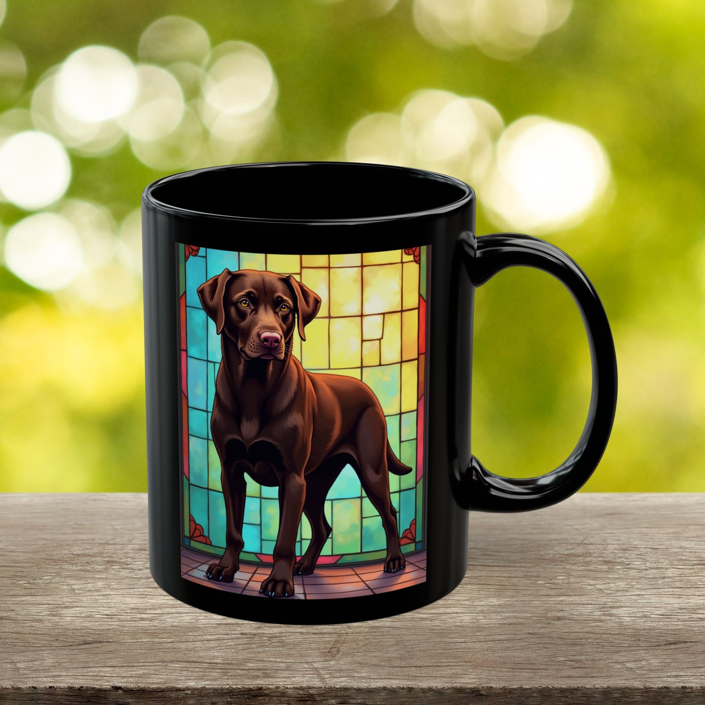 Labrador Retriever Chocolate personalized mug, custom coffee cup gift for Lab parents