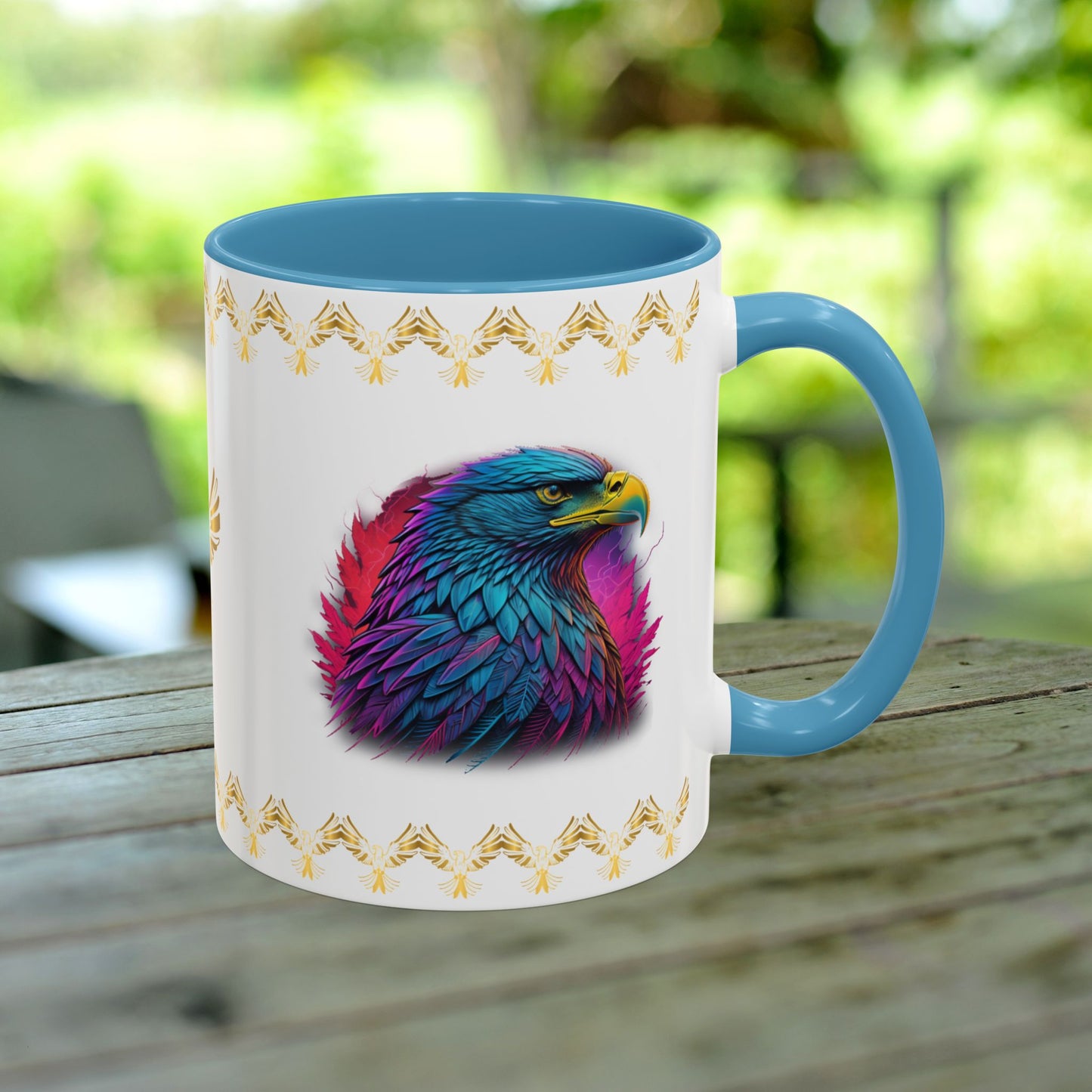 Triumphant Talons Mug showcasing hope, strength, and resilience for empowering your mental health journey.