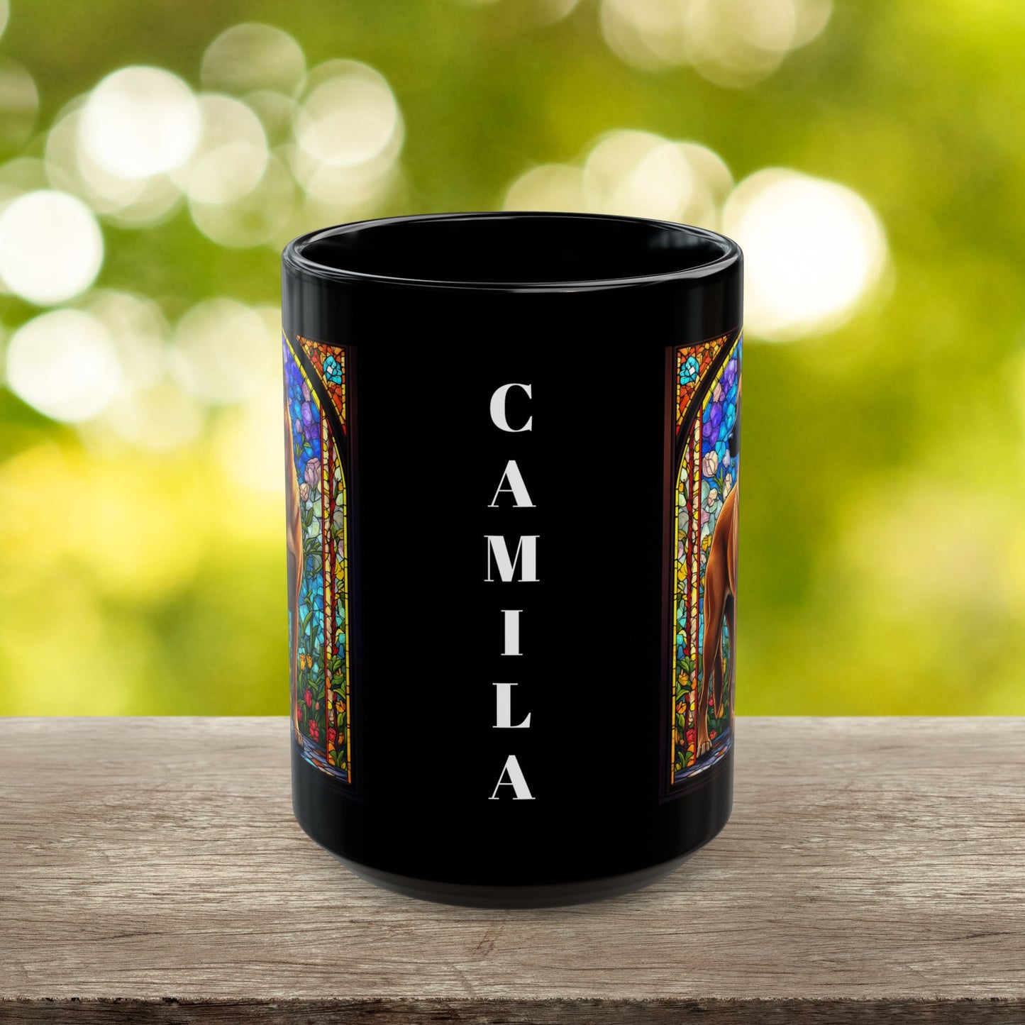 Red Belgian Malinois dog lover gift mug with name