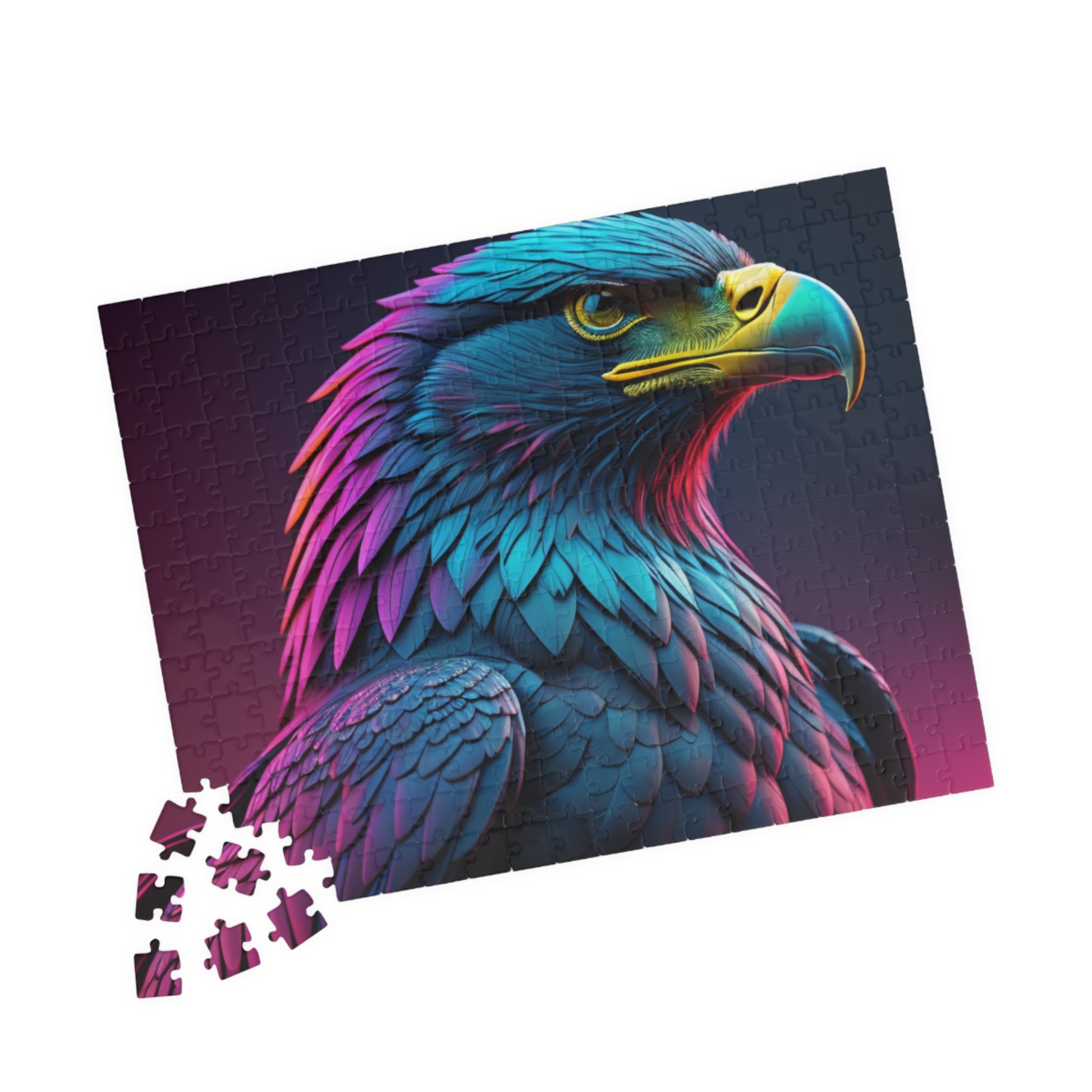 Eagle's Fortitude: Majestic Eagle Puzzle - Symbol of Strength, Freedom, and Resilience