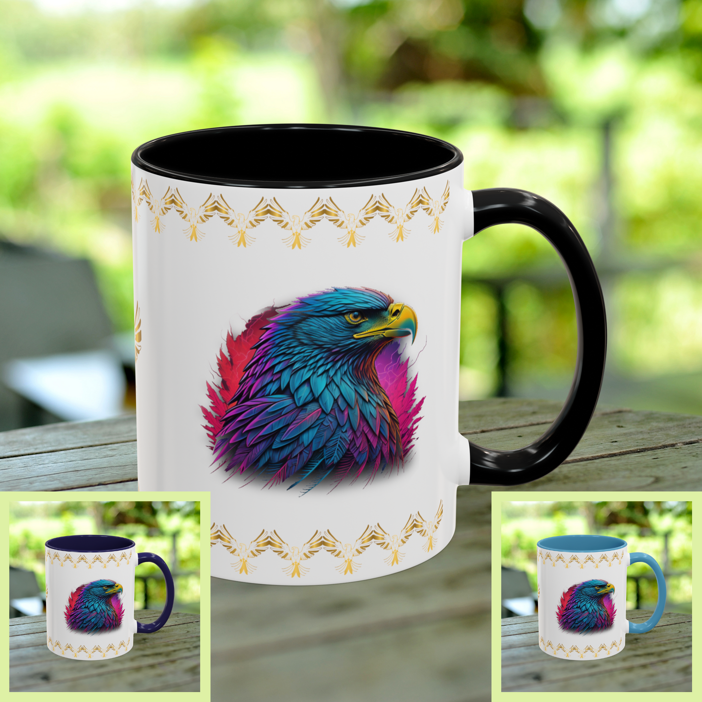 Triumphant Talons Mug showcasing hope, strength, and resilience for empowering your mental health journey.