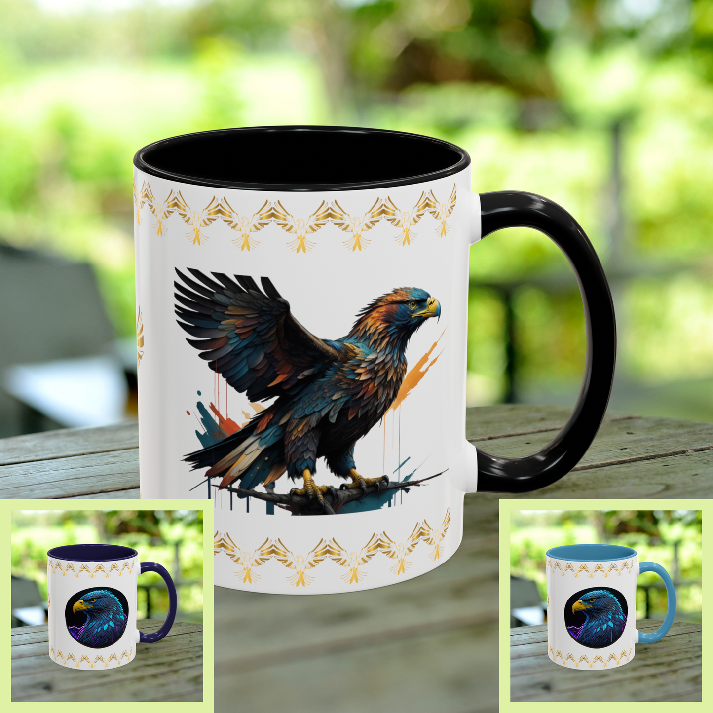 Soaring Eagle Triumph Mug featuring strength, empowerment, and mental health support for resilience.