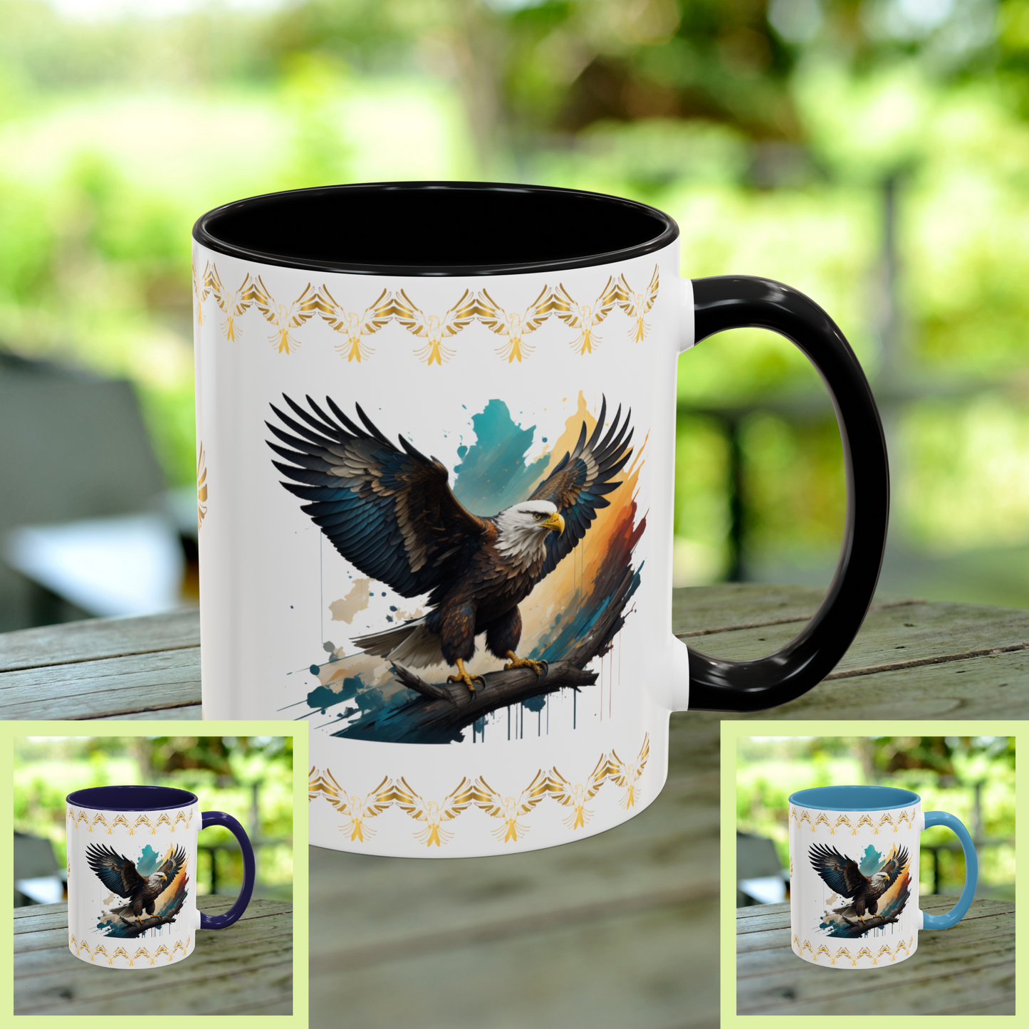 Inspirational Eagle Flight Mug embodying resilience, hope, and empowerment to strengthen your mindset.