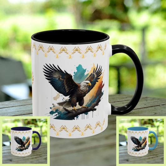 Inspirational Eagle Flight Mug embodying resilience, hope, and empowerment to strengthen your mindset.