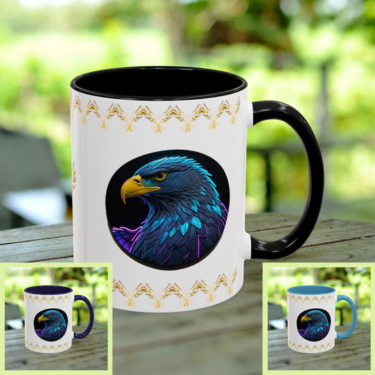 Eagle Vision Triumph Mug featuring empowerment, strength, and resilience for mental health support.