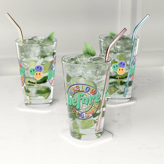 Shop our premium maslow before blooms retro pint glass 16oz from MySisterIsASurvivor.