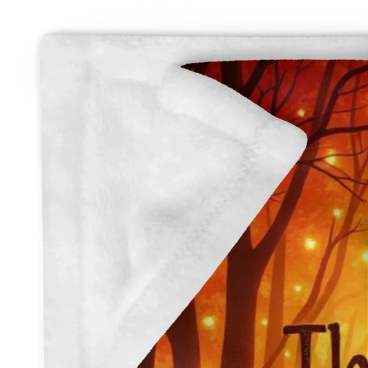 Shop our thankful for progress velveteen plush blanket featuring the 50" × 60" style option from MySisterIsASurvivor.