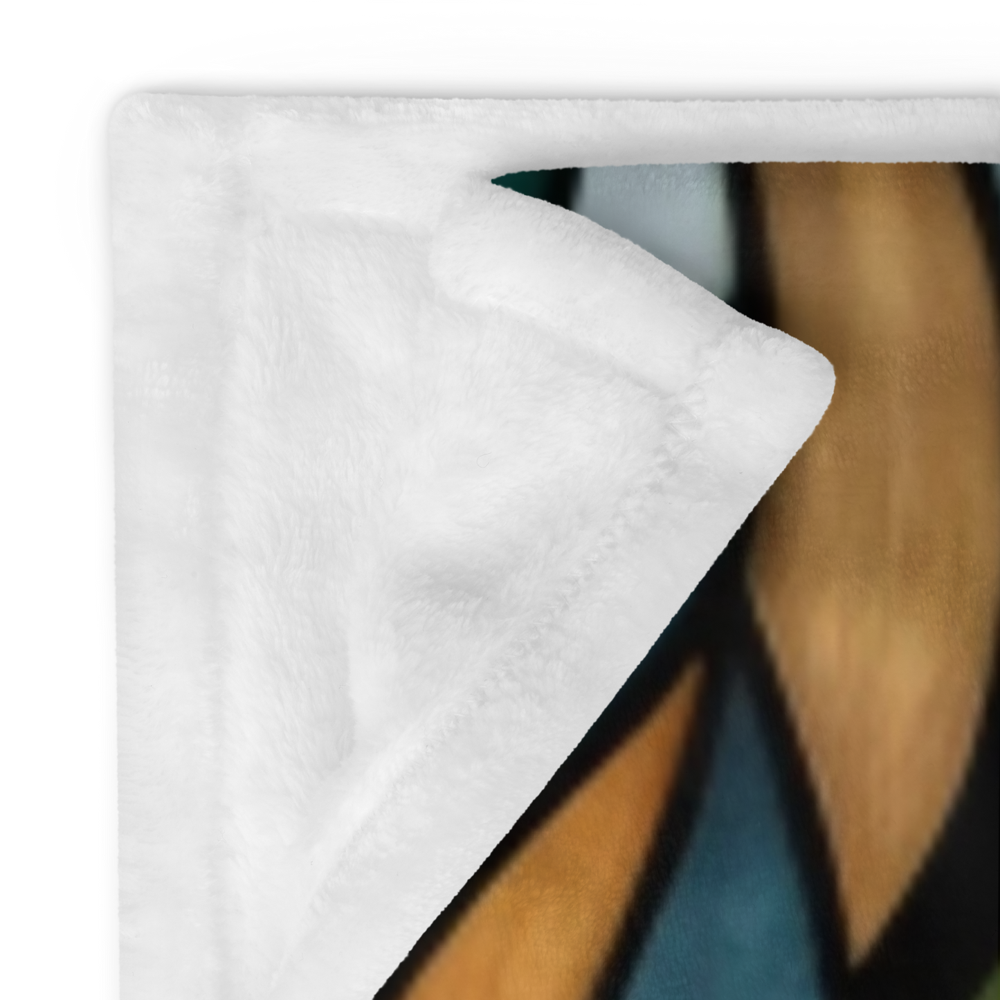 A soft cheetah blanket with stained glass-inspired artwork that adds wild beauty to any space.