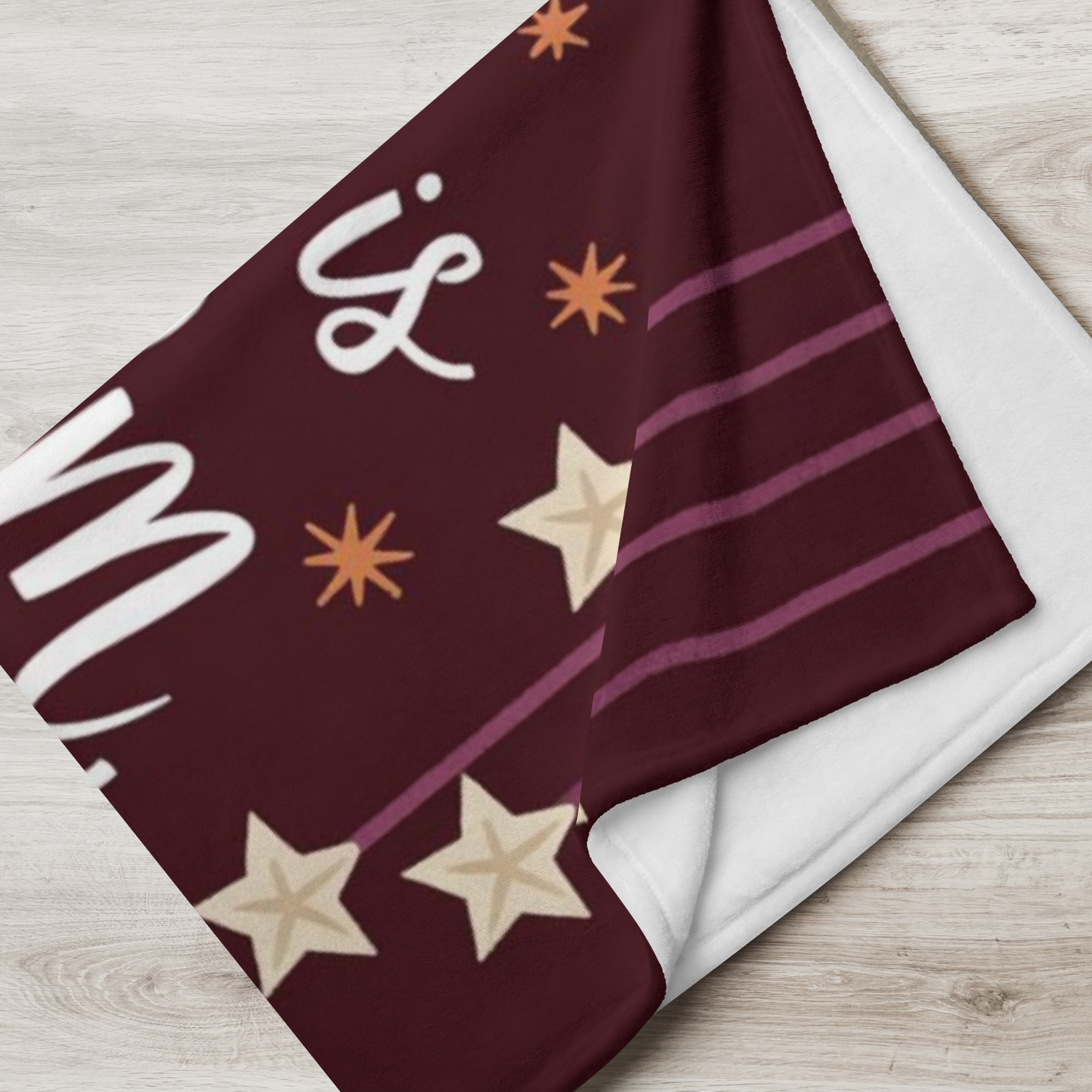 Cozy Christmas blanket “All Is Calm, All Is Cozy” with winter holiday design, soft festive throw for comfort