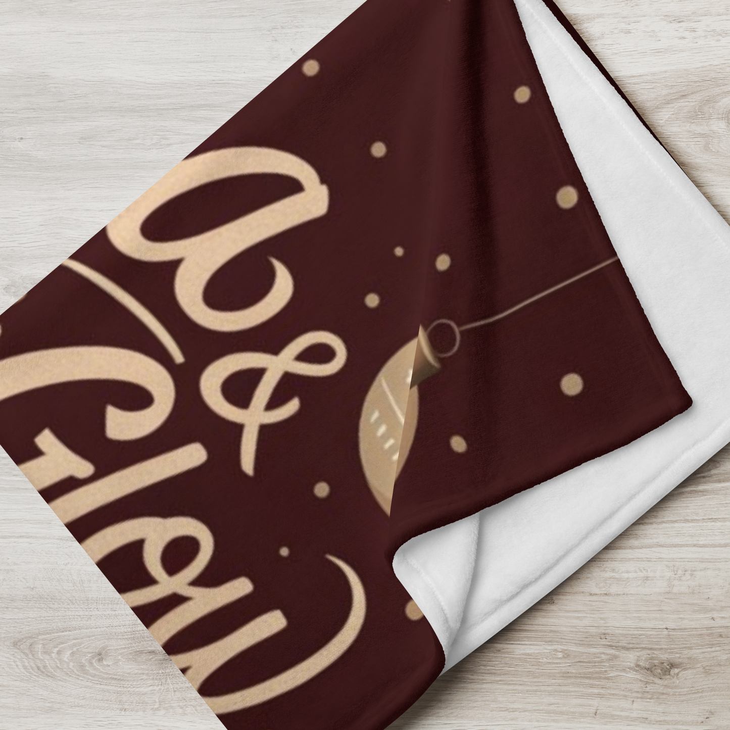 Christmas blanket “Hot Cocoa & Holiday Glow” cozy festive throw for winter comfort and joy