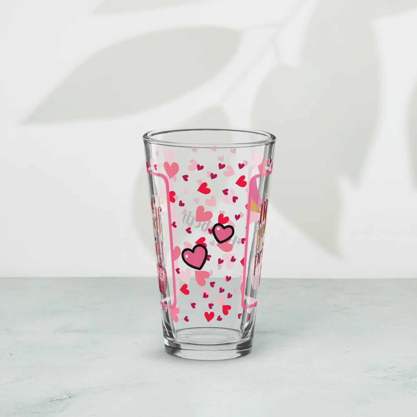 Shop our premium make yourself a priority valentines day pint glass from MySisterIsASurvivor.