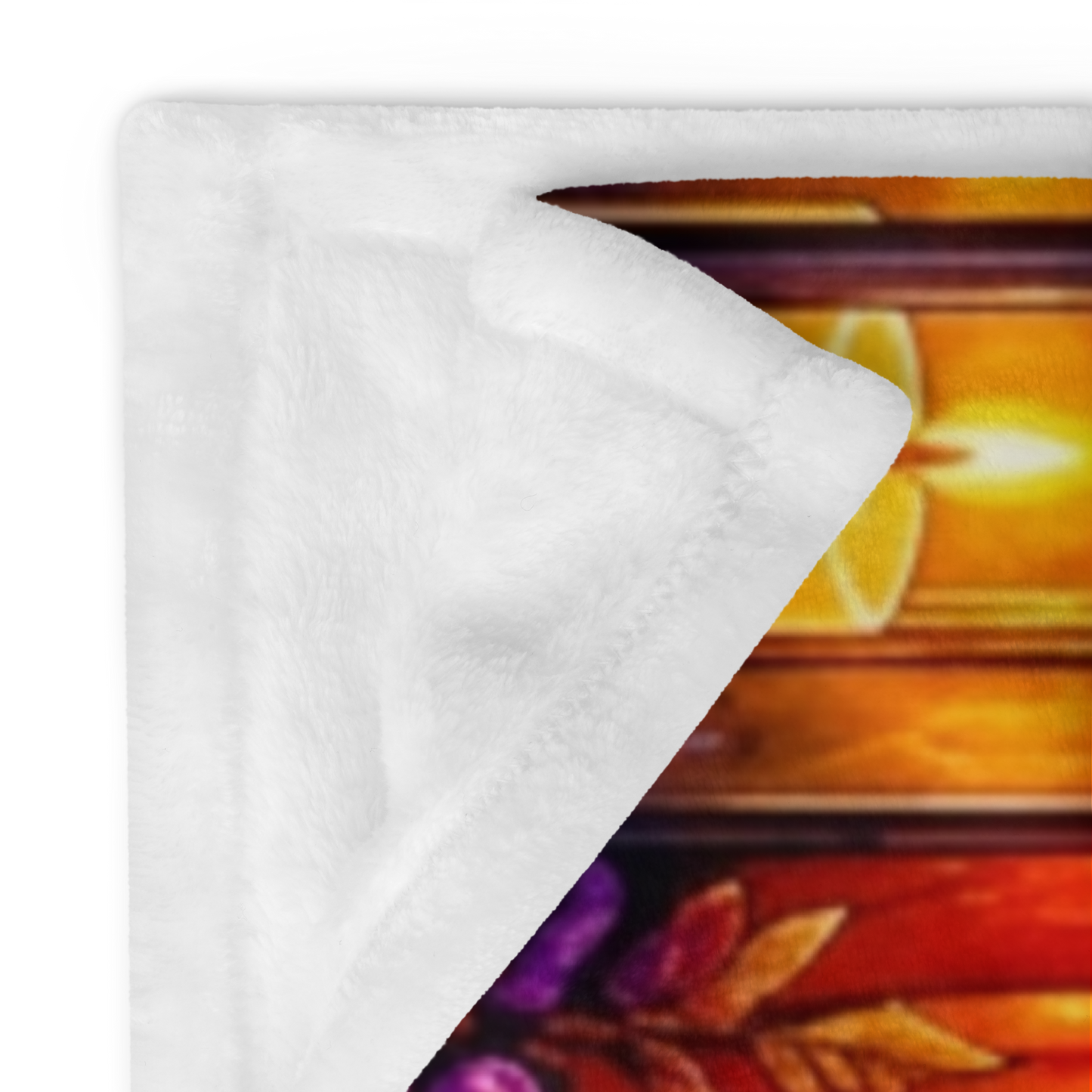 Home Is My Happy Haunt Velveteen Blanket - Ghost with House Mug and Cozy Cottage Jack-o-Lantern