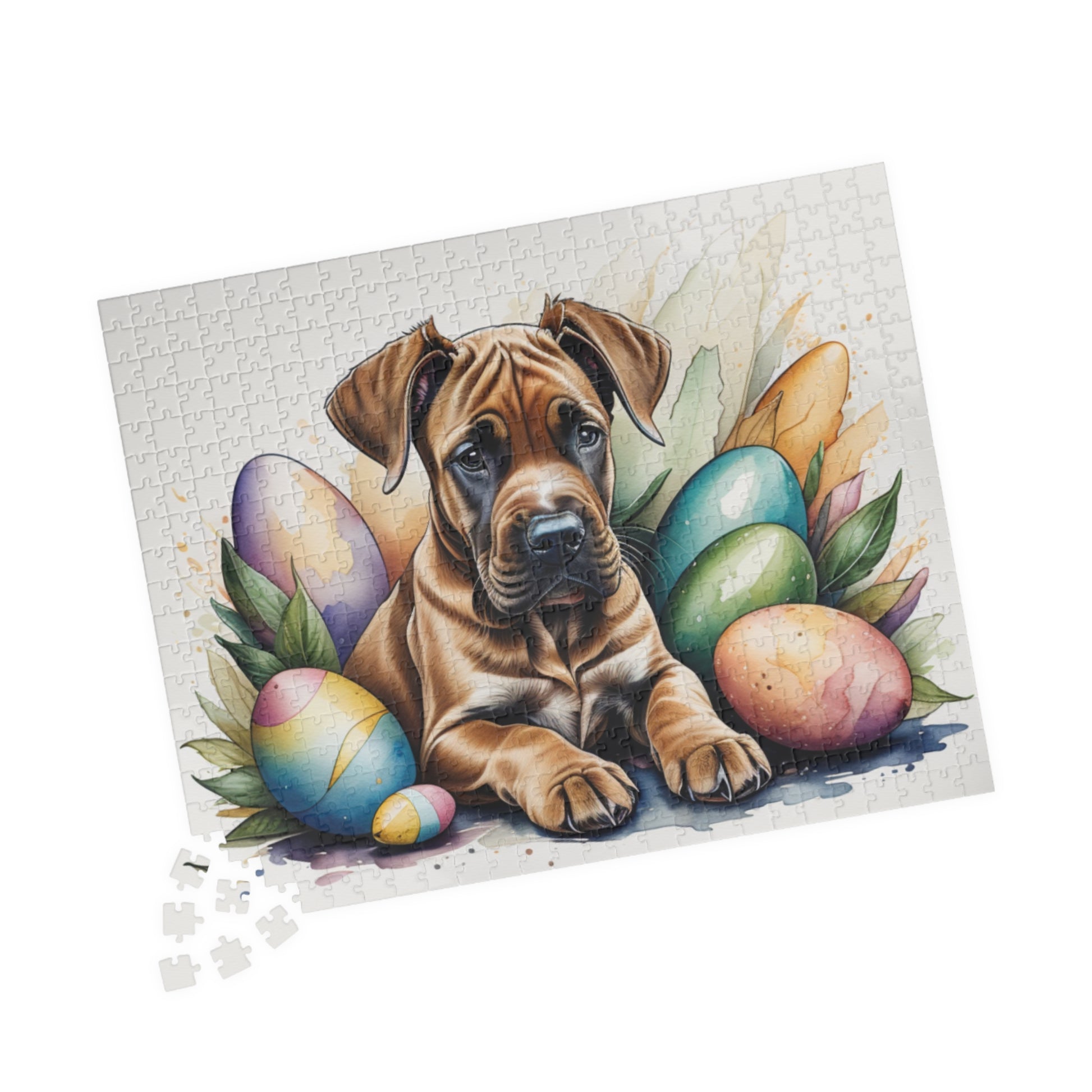 Great Dane (Fawn) Easter Puppy Puzzle - Dog Lovers, Mental Health Benefits, Holiday Fun, Mindfulness, Stress Relief, Festive Gift