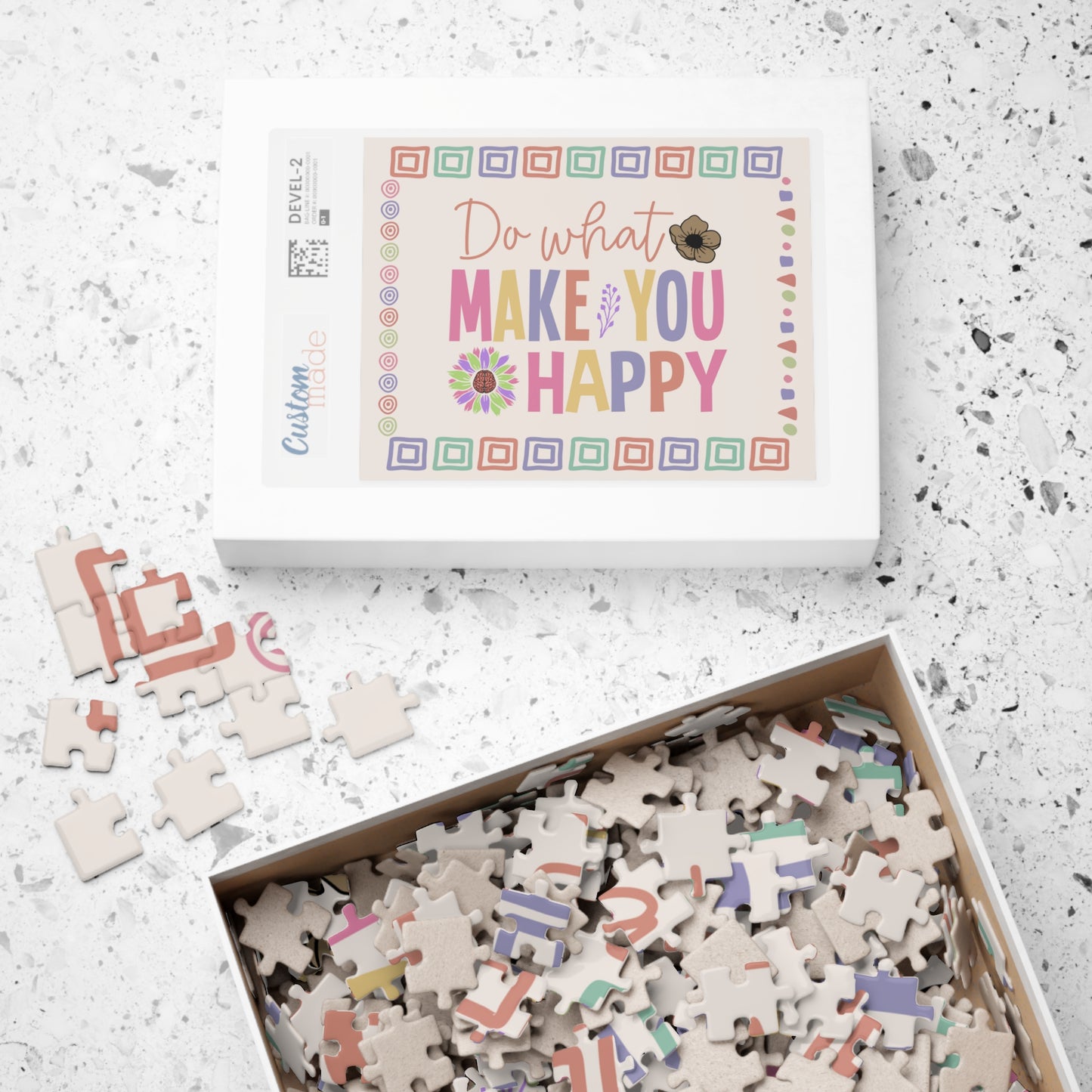 Do What Make You Happy - Mental Health Quote Puzzle