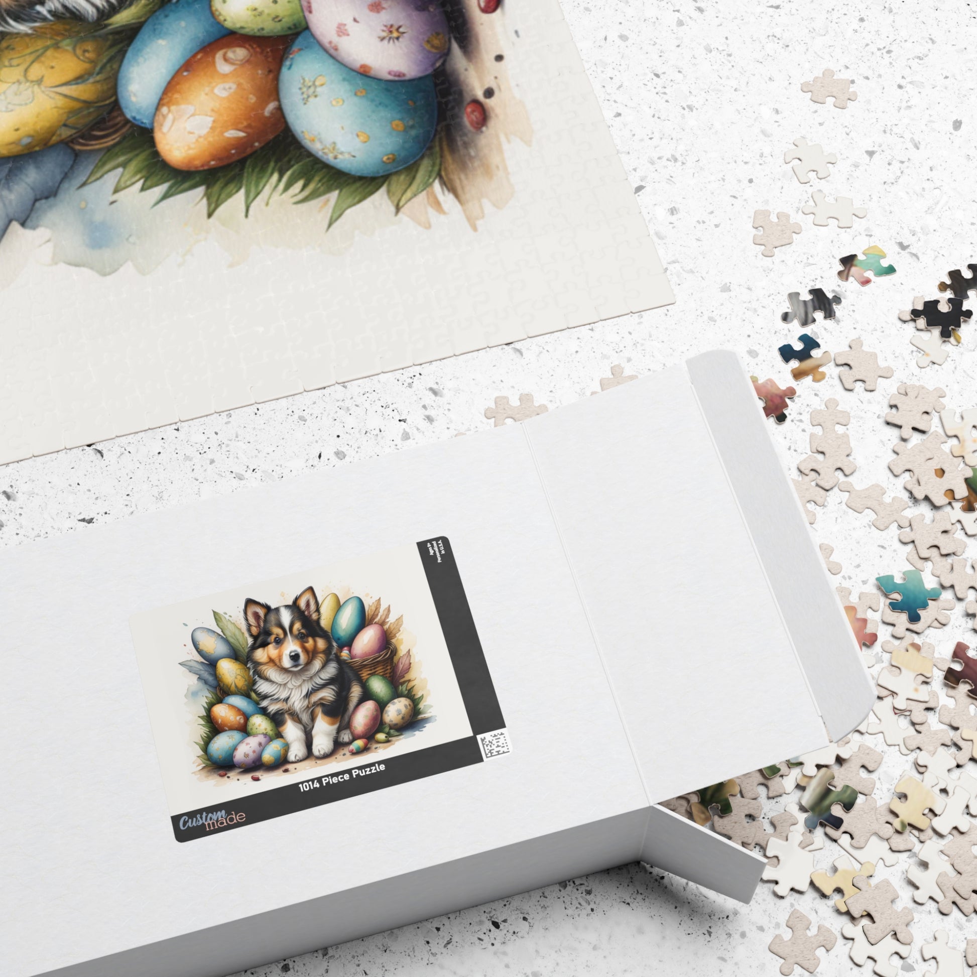 Shetland Sheepdog Easter Puppy Puzzle - Dog Lovers, Mental Health Benefits, Holiday Fun, Mindfulness, Stress Relief, Festive Gift