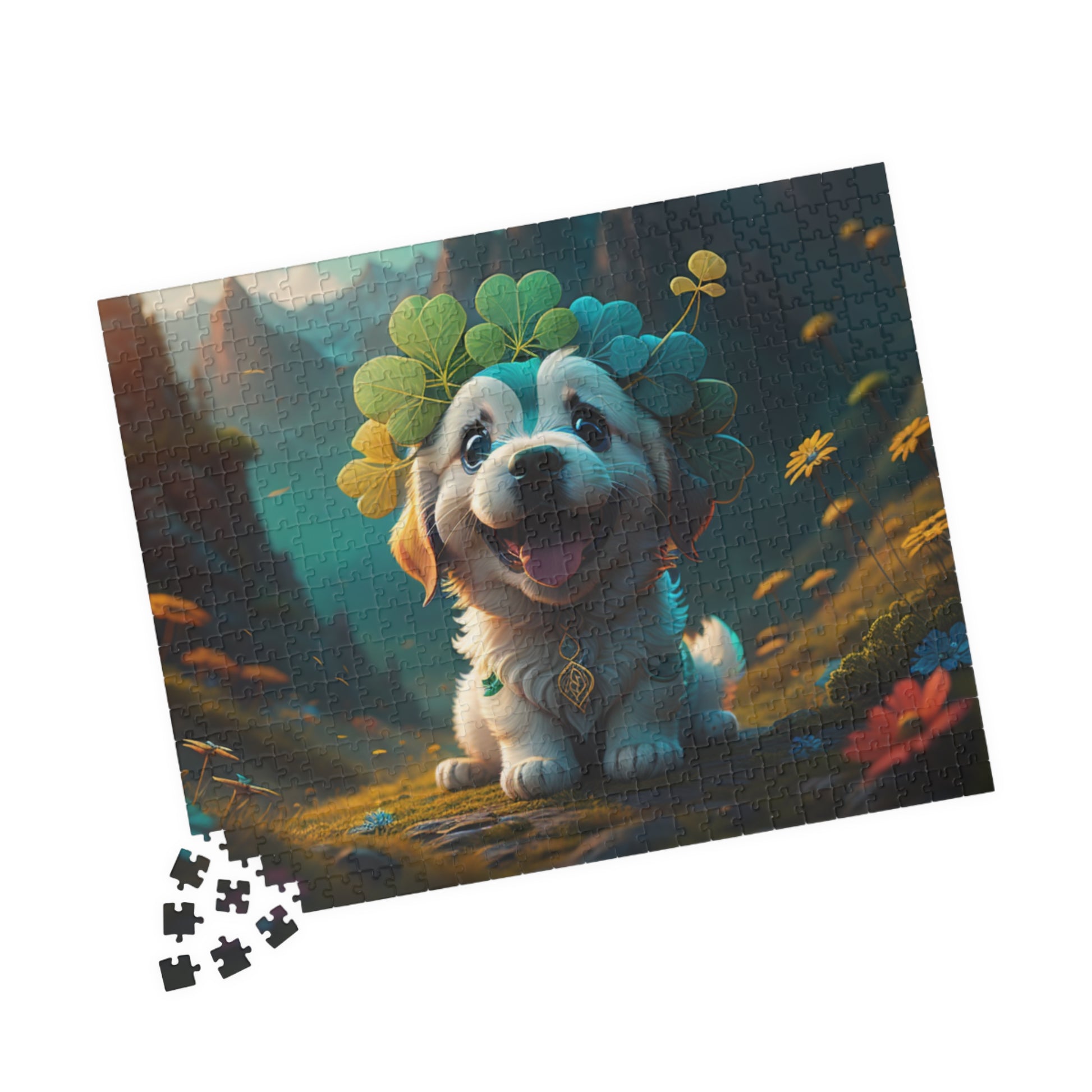 Pawsitive Paddy's Puzzle Parade - St. Patrick's Day Mental Health Puzzle