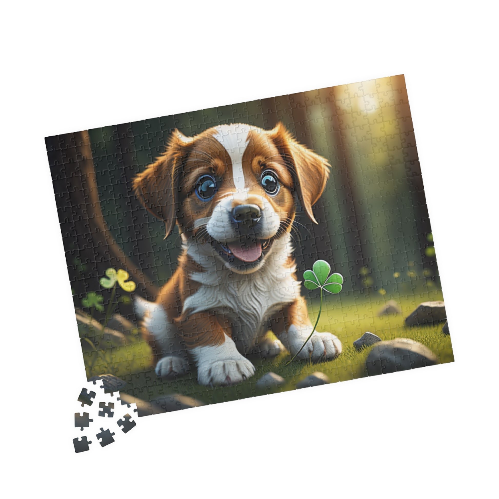 Lucky Leprechaun Pup - St. Patrick's Day Mental Health Puzzle
