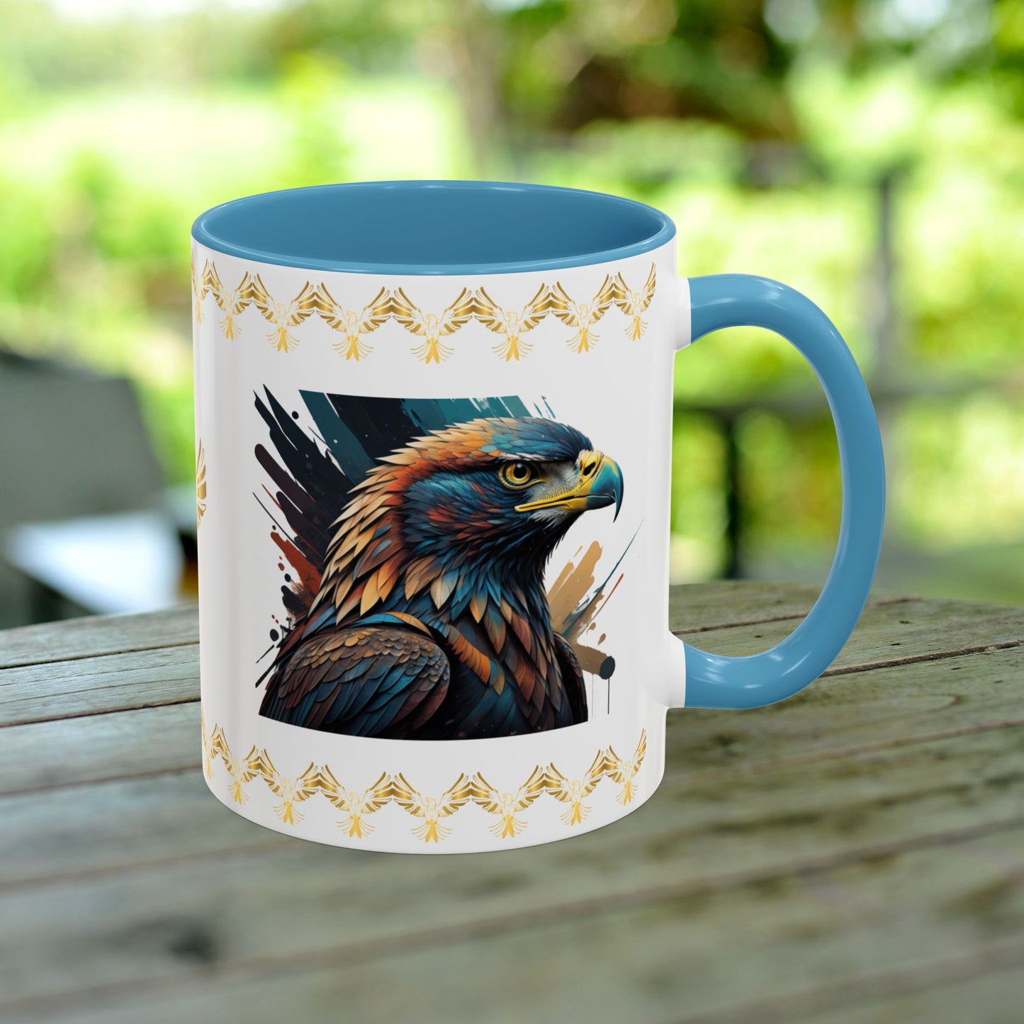 Raptor Resilience Mug with empowerment, strength, and mental wellness to help overcome adversity.