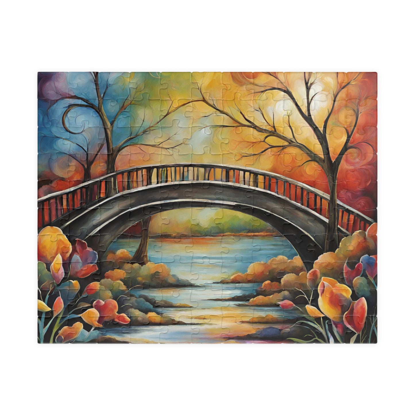 Bridge To Promoting Mental Well-being - Piece Together Strength Puzzle