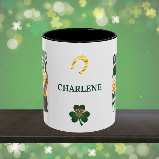 Shop our overcoming anxiety is my super power whats yours st patricks day ceramic mug featuring the 11oz style option from MySisterIsASurvivor.