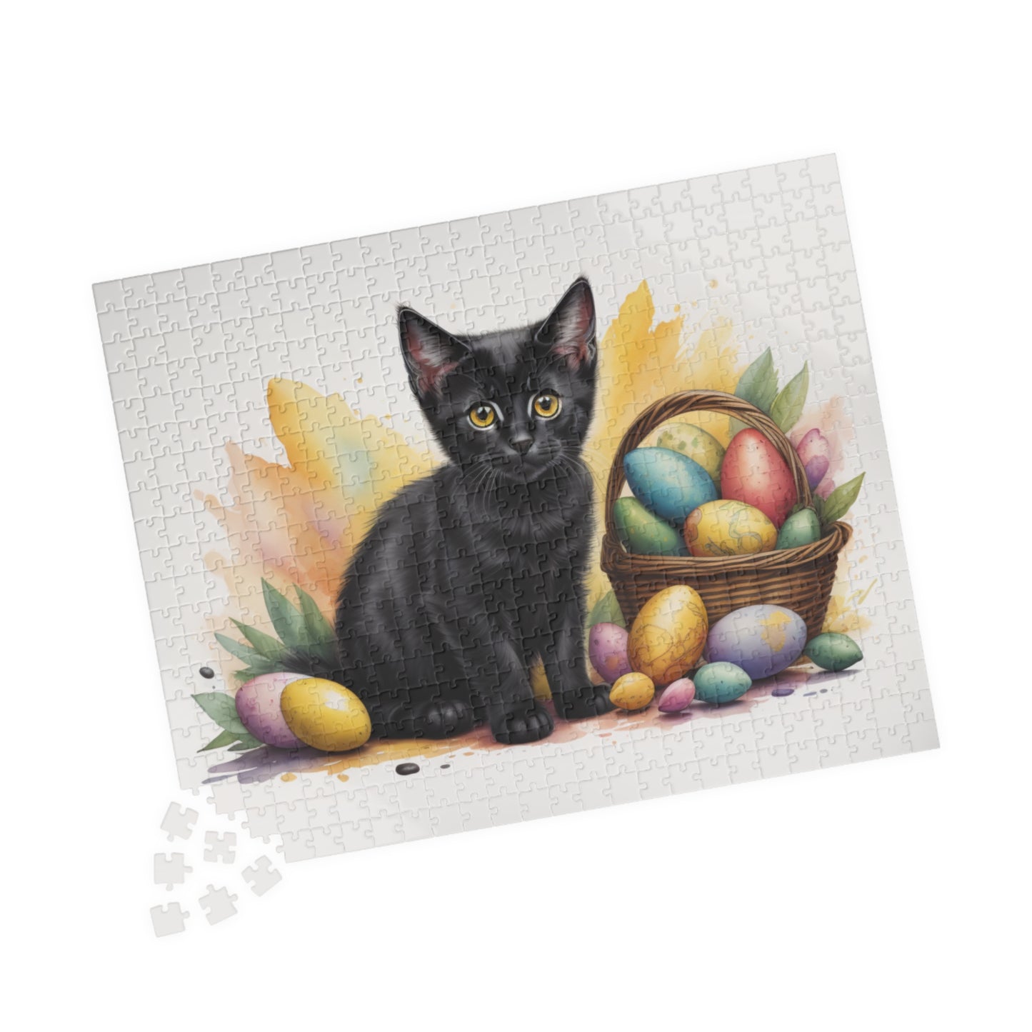 Bombay Easter Kitten Puzzle - Cat Lovers, Mental Health Benefits, Holiday Fun, Mindfulness, Stress Relief, Festive Gift