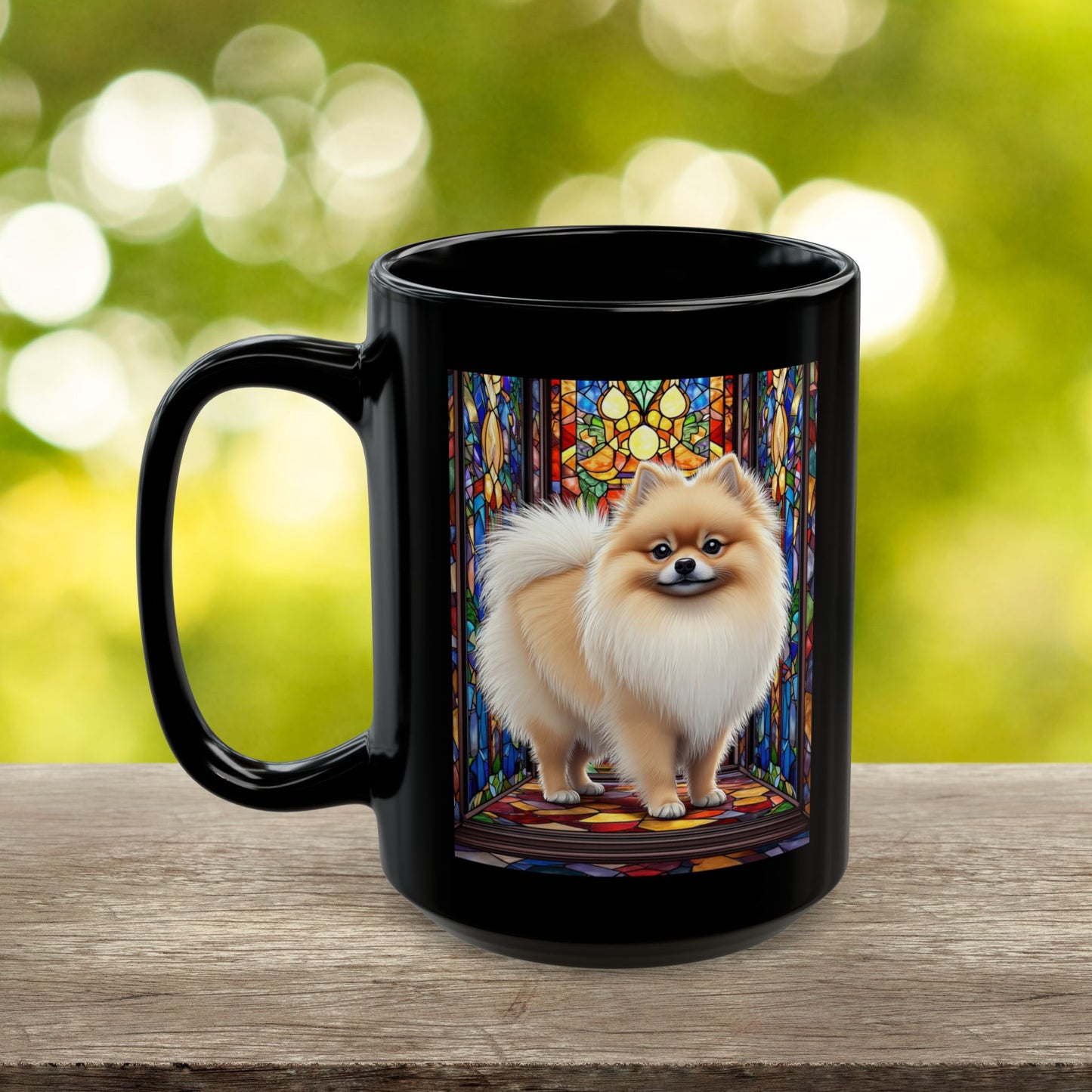 Pomeranian Cream Sable personalized mug, custom fluffy dog coffee cup, pet lover gift