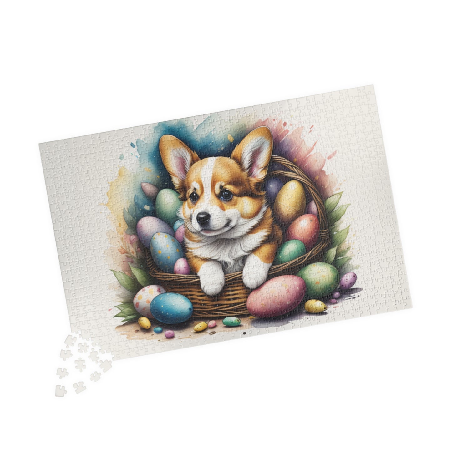 Corgi Easter Puppy Puzzle - Dog Lovers, Mental Health Benefits, Holiday Fun, Mindfulness, Stress Relief, Festive Gift