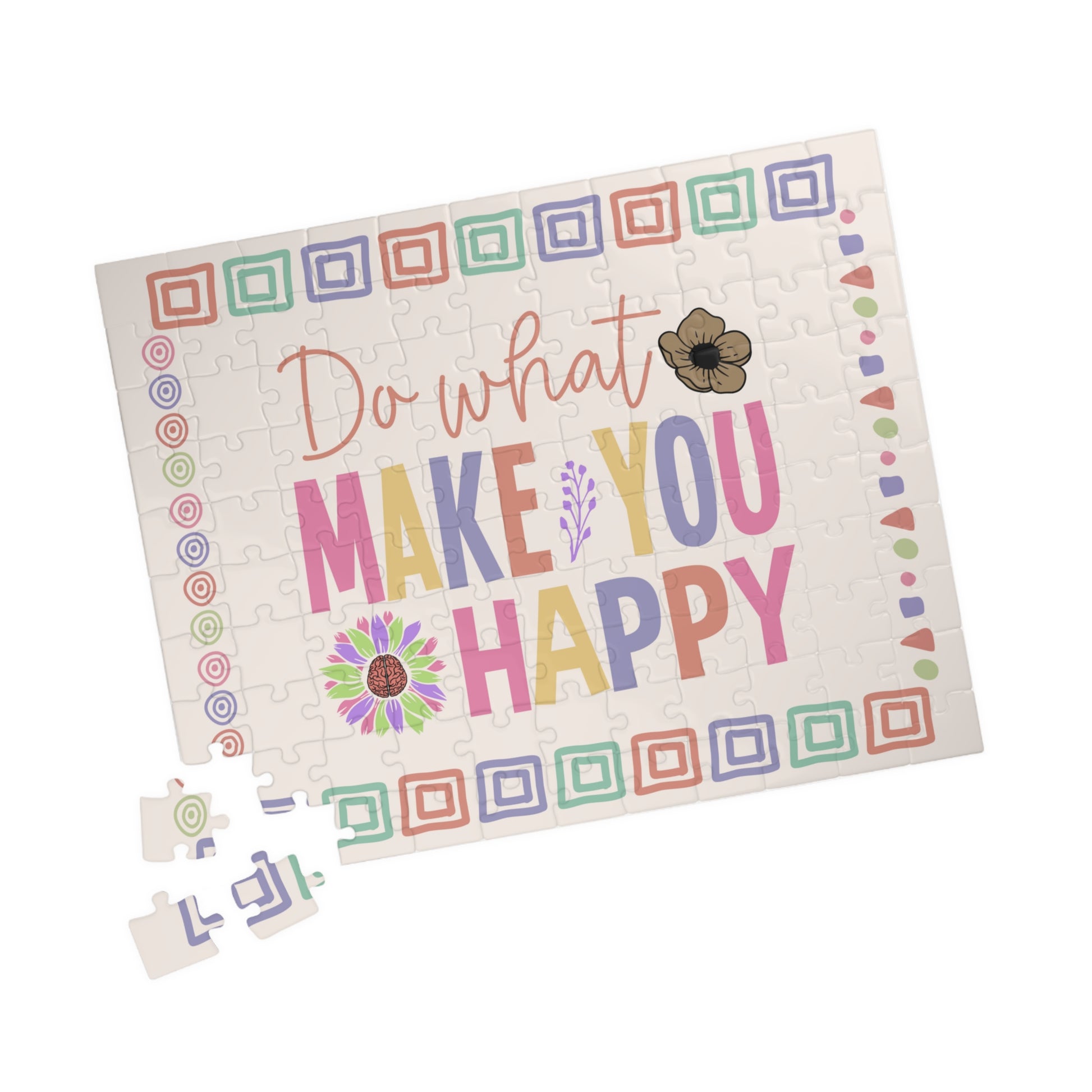 Do What Make You Happy - Mental Health Quote Puzzle