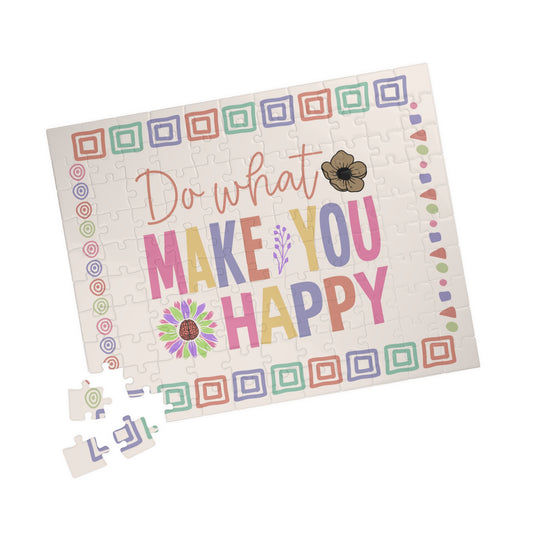 Do What Make You Happy - Mental Health Quote Puzzle