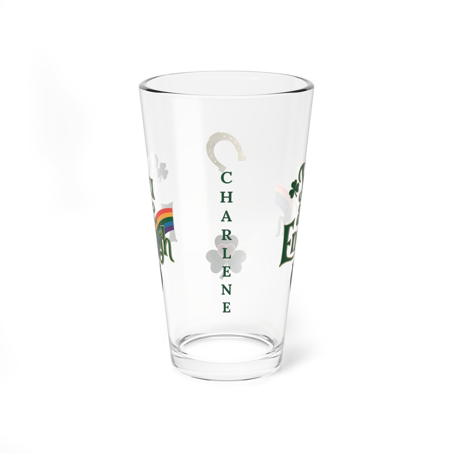 You Are Enough: Personalized St. Patrick's Day Pint Glass - Customizable Name for Happiness and Positivity