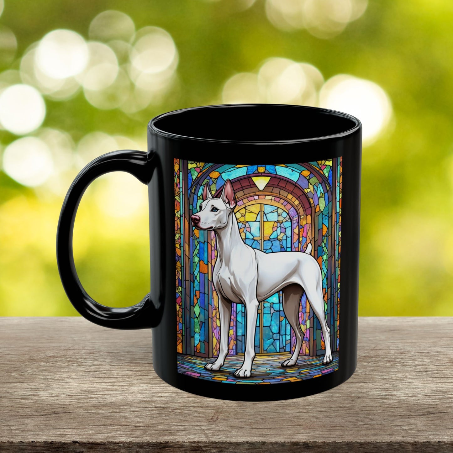 White Doberman Pinscher personalized pet lover mug