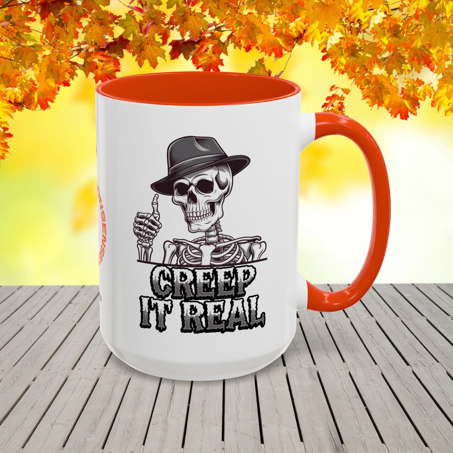 Creep It Real Halloween Mug -spooky fall coffee cup with fun seasonal message