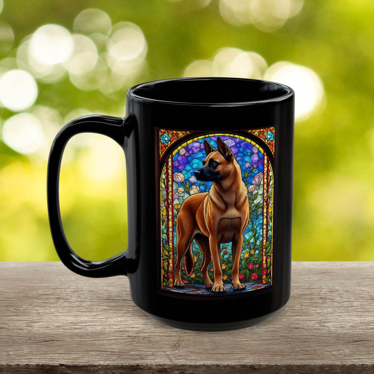 Red Belgian Malinois dog lover gift mug with name