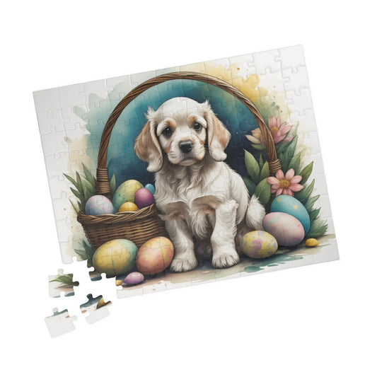 Shop our cocker spaniel hoppy paws easter delight mental health puzzle 4 featuring the 252 pcs (Horizontal) style option from MySisterIsASurvivor.