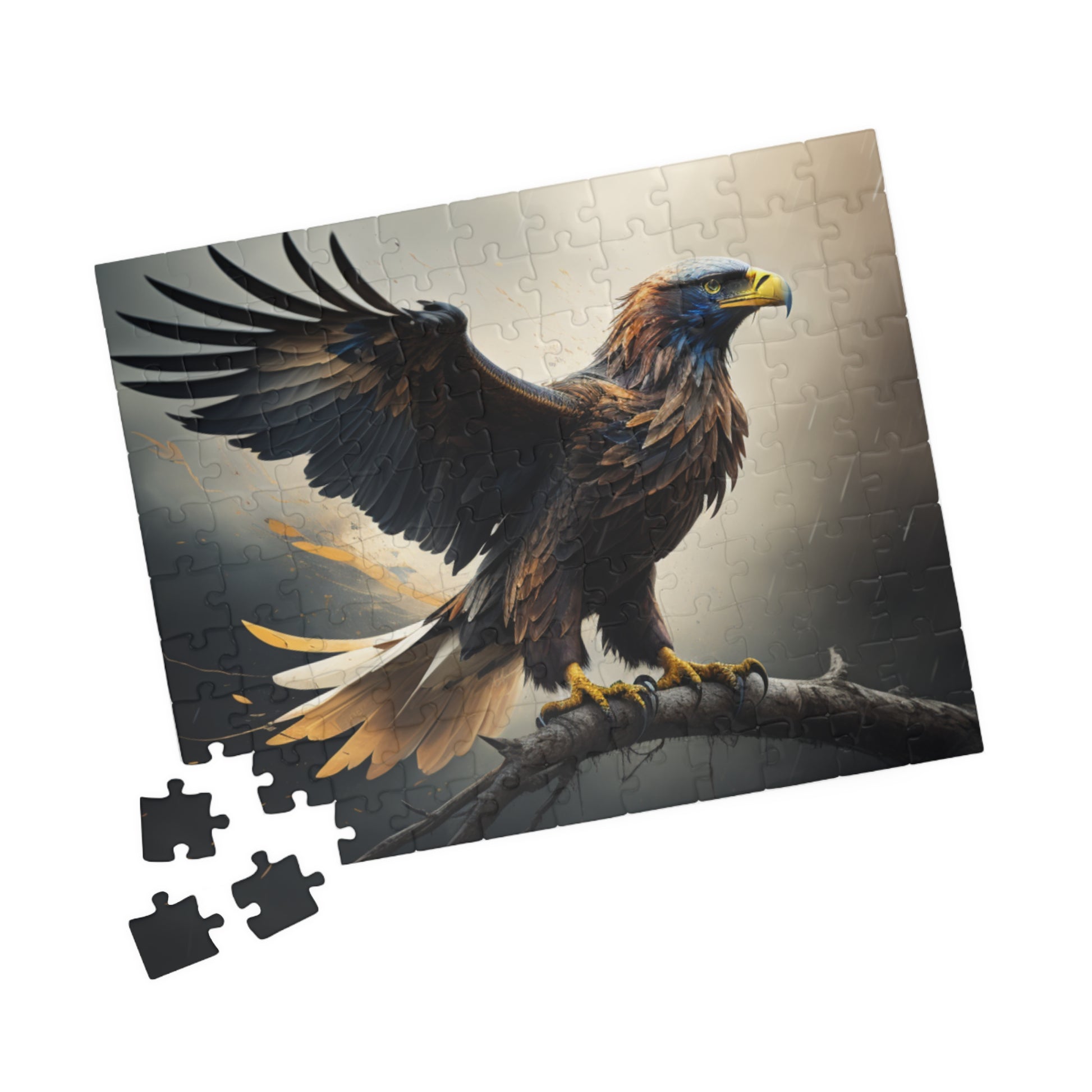 Sky Majesty Triumph: Majestic Eagle Puzzle - Symbol of Strength, Freedom, and Resilience