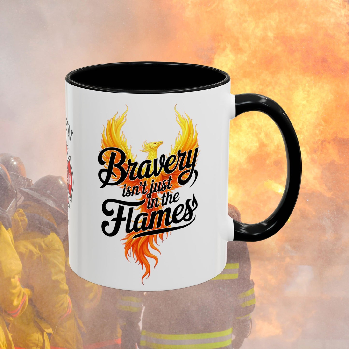 Firefighter Support Custom Mug - Bravery Isn't Just in the Flames | Firefighter Self-Care & Resilience Gift
