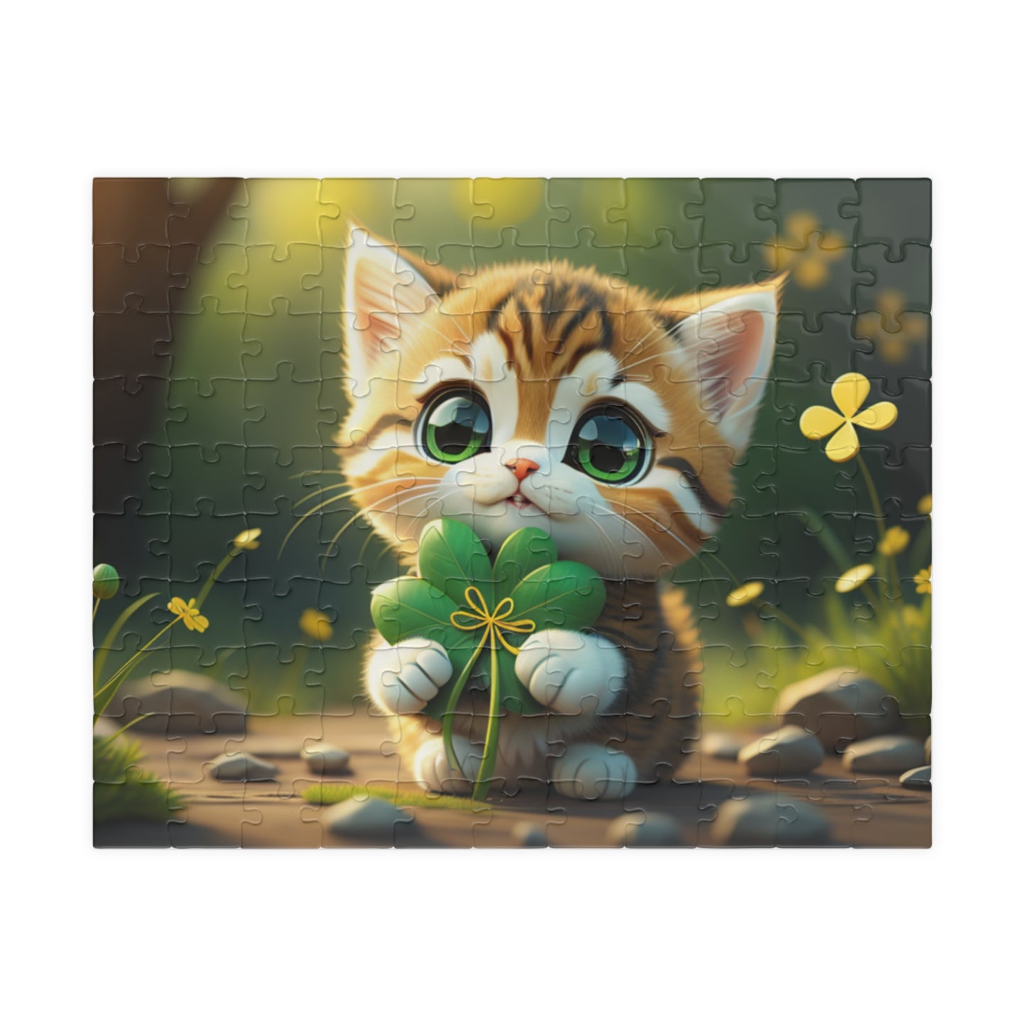 Tranquil Treasures with Tiny Whiskers - St. Patrick's Day Mental Health Puzzle