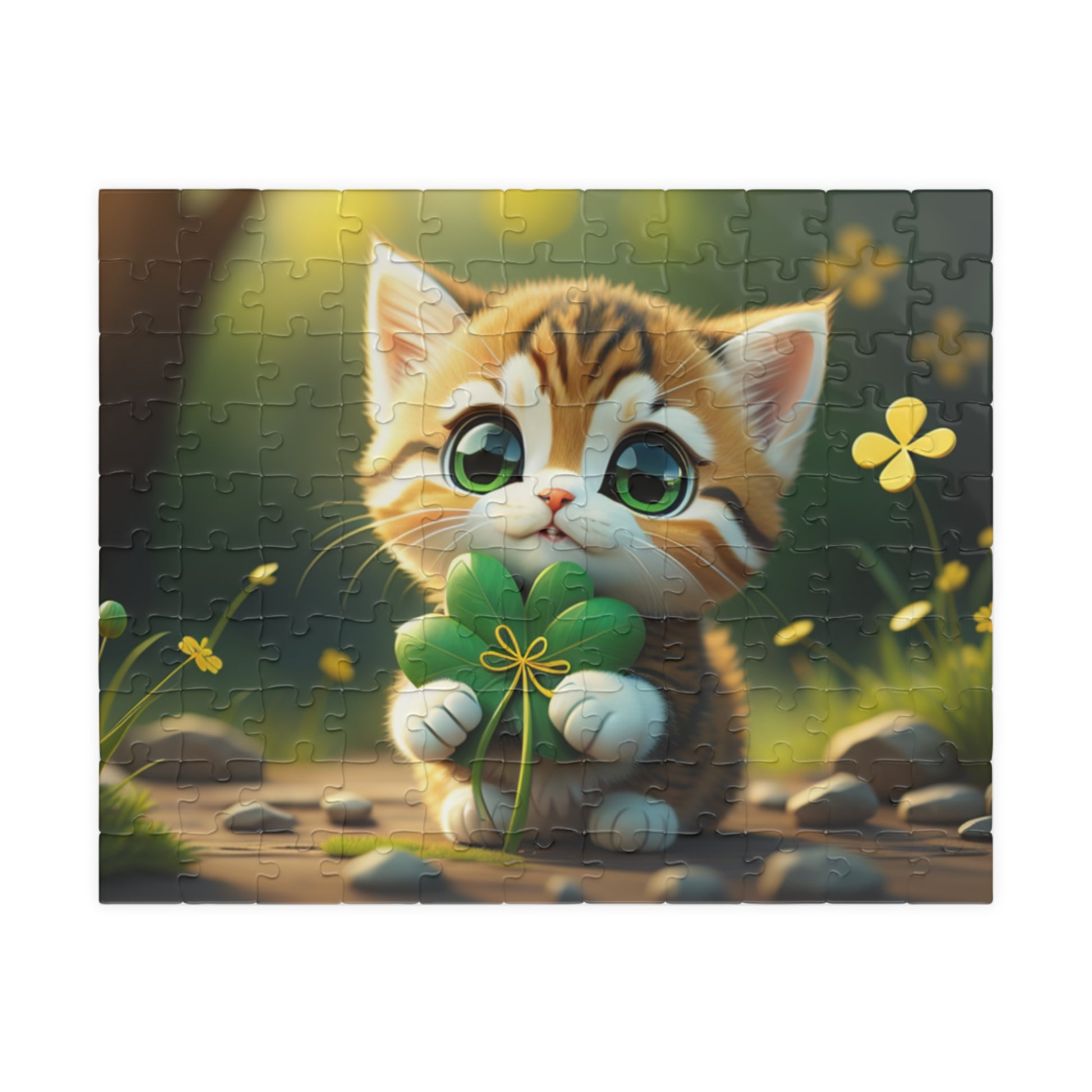 Tranquil Treasures with Tiny Whiskers - St. Patrick's Day Mental Health Puzzle