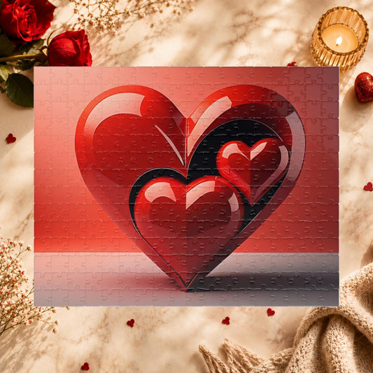 Shop our hidden heart hurdle valentines day puzzle featuring the 252 pcs (Horizontal) style option from MySisterIsASurvivor.