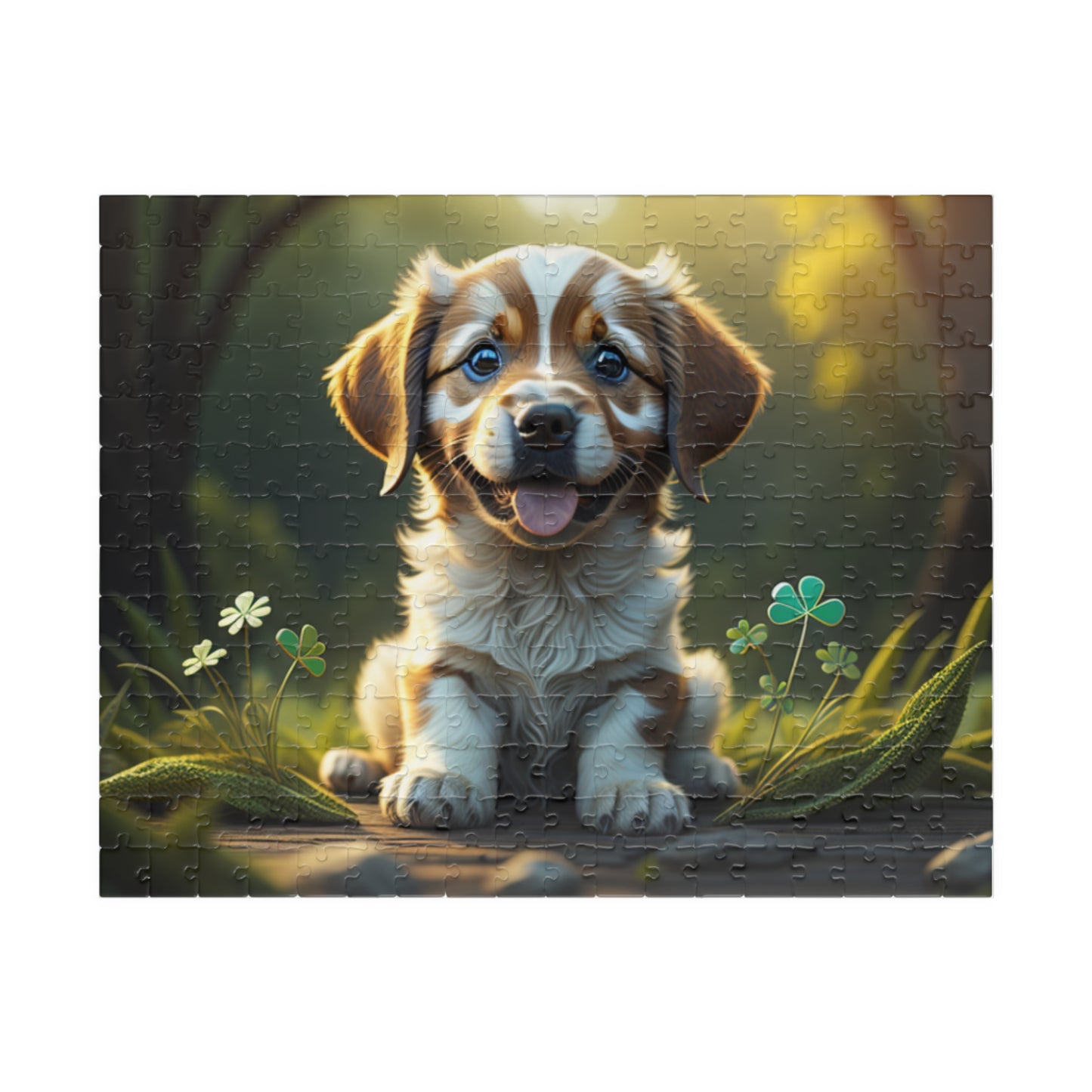 Zenful Zigzags of Puppy Zen - St. Patrick's Day Mental Health Puzzle