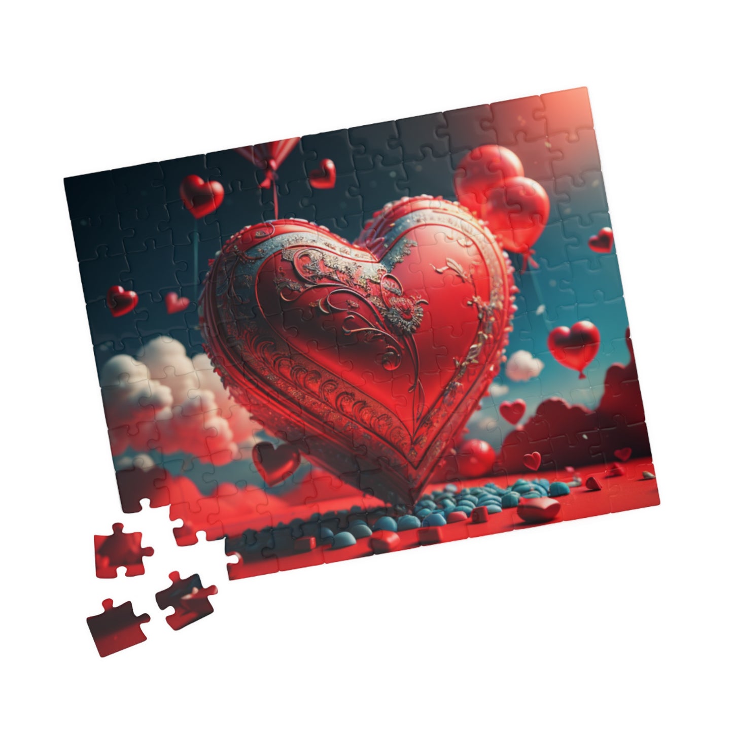 Uplifting Heartscape: Valentine's Day Puzzle for Self-Care, Emotional Growth, and Personal Empowerment