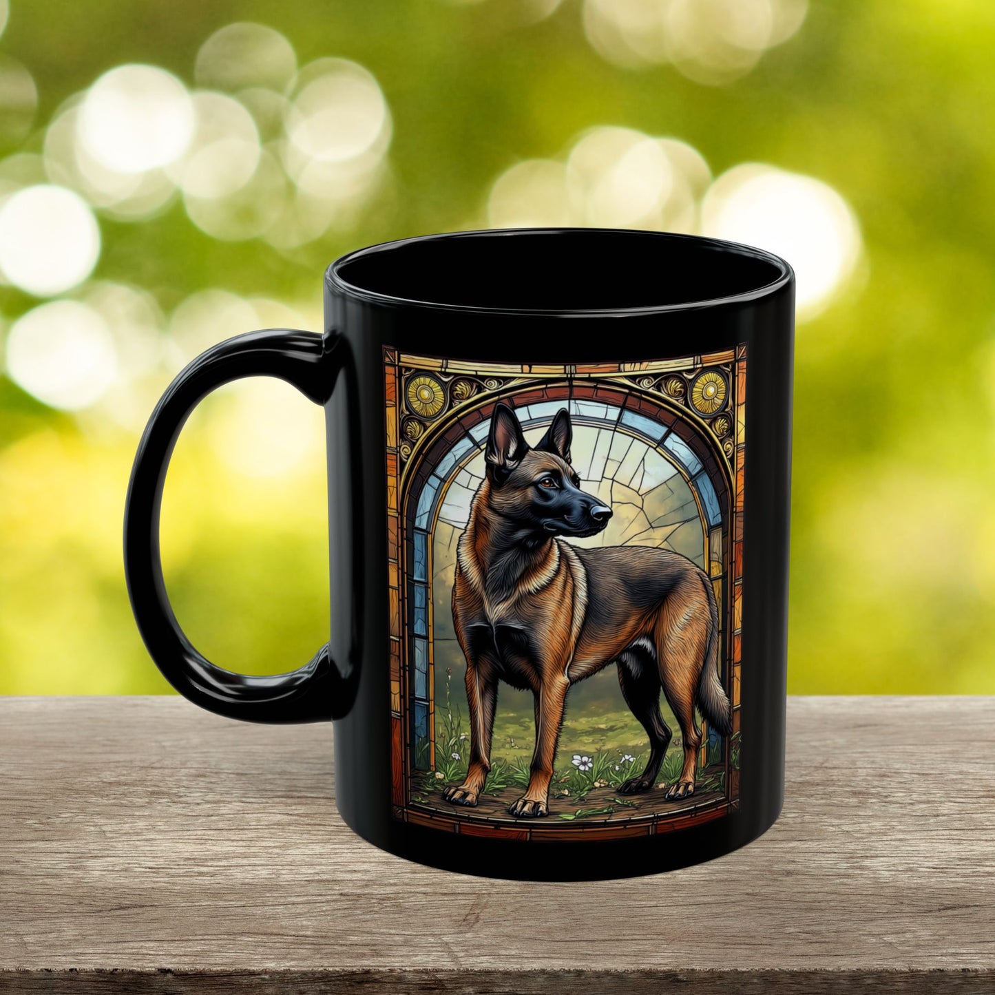 Fawn sable Belgian Malinois dog lover personalized mug