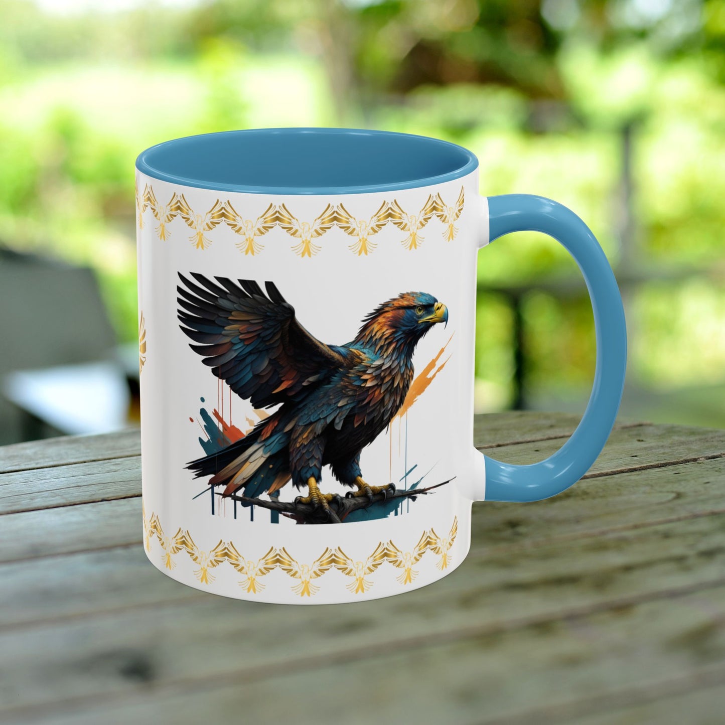 Soaring Eagle Triumph Mug featuring strength, empowerment, and mental health support for resilience.
