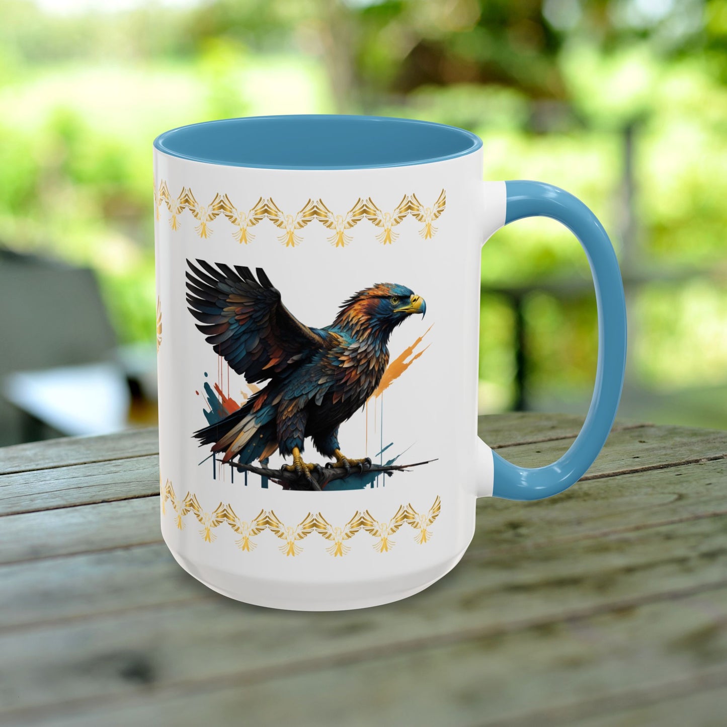 Soaring Eagle Triumph Mug featuring strength, empowerment, and mental health support for resilience.