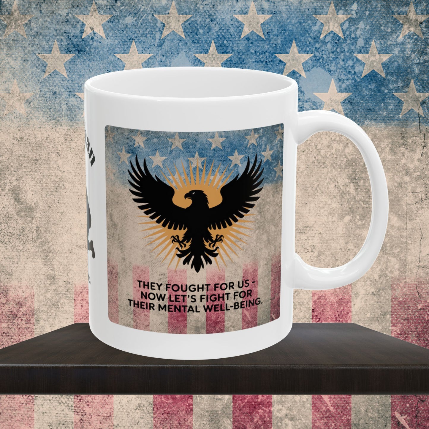 Personalized Memorial Day Mug - "They Fought For Us" PTSD Support Tribute